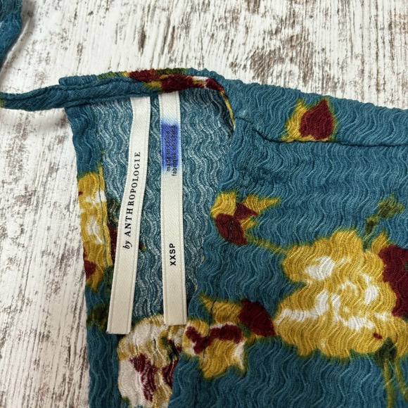 Anthropologie Ruffled Sleep Mini Dress Size XXSP, Bohemian Hippie Cottage - Picture 3 of 11